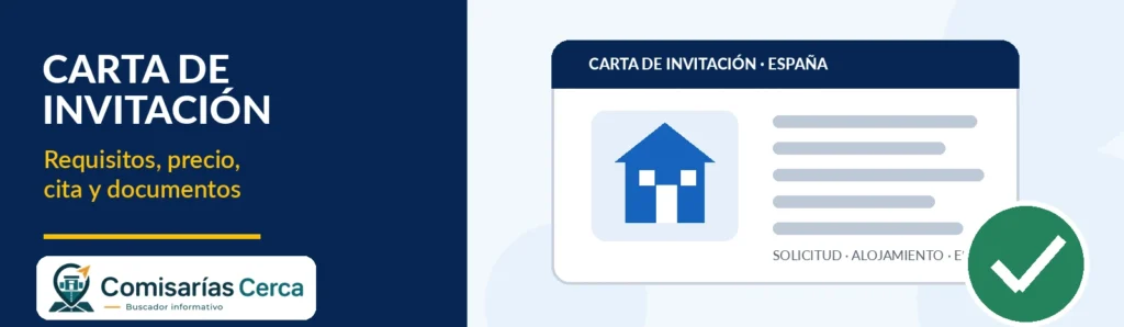 Imagen de Comisarías Cerca sobre la solicitud de carta de invitación para viajar a España